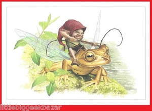 BRUCERO Merlin Korrigan Elfes tiré à part ex libris affiche poster 30x20 #NEUF# - Imagen 1 de 1
