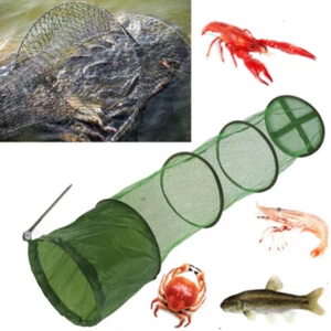 2M Fishing Bait Trap Net Fish Cast Cage Crab Minnow Crawdad Shrimp Foldable - Picture 1 of 10