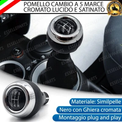 POMELLO LEVA CAMBIO MINI ONE COOPER R55 R56 R57 R58 R59 R60 5 MARCE NERO - Immagine 1 di 4