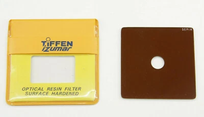 Tiffen iZumar - 2 5/8" Square Sepia Center Spot Filter - Fair Glass - C1143 - Image 1 of 2