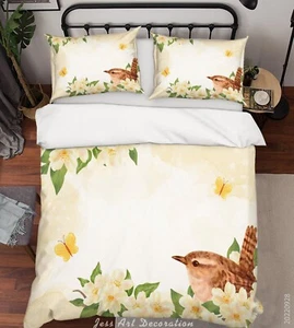 Set copripiumino 3D con motivo semplice foglia floreale set biancheria da let... - Foto 1 di 8