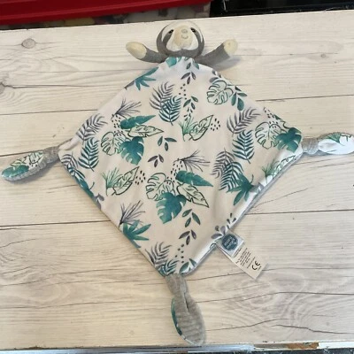 Manta de seguridad Mary Meyer gris y verde perezoso juguete de peluche Lovey (44) Foto 1 de 3