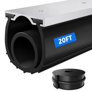 Garage Door Bottom Seal, 20FT Weather Stripping Bottom Rubber Seal with T-End... - Bild 1 von 7