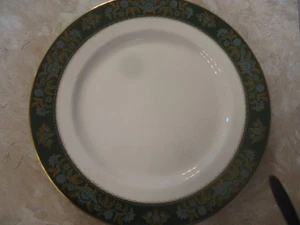 John Aynsley & Sons Winchester Green 10 1/2" Dinner Plate(s) Bone China - Picture 1 of 4