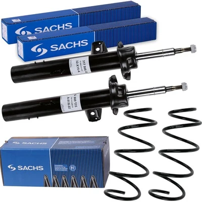 2x SACHS Amortisseur + Ressort de Suspension Avant Convient pour BMW 1er E81 E87 - Photo 1/4