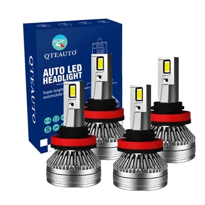 4PC H8/H9/H11 LED Daytime Running Fog Light 140W 6000K IP68 For 2012-2015 BMW X1 - Image 1 of 4