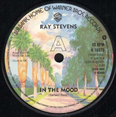 Ray Stevens Dans L'Humeur 7" Vinyle UK Warner Bros 1977 Design De Label B/W - Photo 1/2