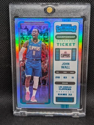 2022 Panini Contenders Platinum Championship Ticket John Wall True 1/1 - Image 1 of 3