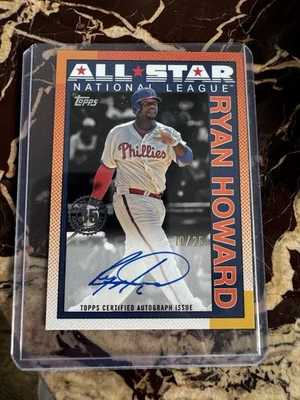 Ryan Howard Auto Orange 10/25  Phillies 2025 Topps 35 Anniversary All Star - Image 1 of 3