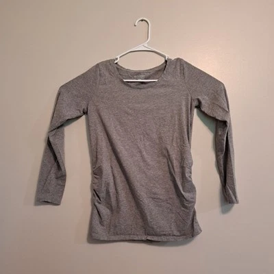 BumpStart By Motherhood Maternity Womens Long-Sleeved Side Cinched Shirt Size S - Image 1 of 4