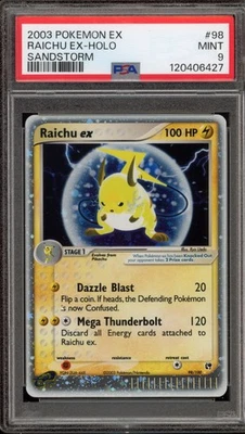 Pokemon Raichu ex EX Sandstorm Holo Ultra Rare #98 PSA 9 Mint - Image 1 of 2