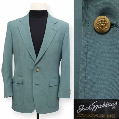 JACK NICKLAUS HSM mens pastel green golf sport coat suit jacket blazer 38 R - Image 1 of 4