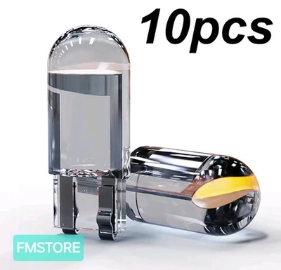 10 Lampadine a LED T10 W5W 12V Canbus Glass COB 6000K Luce Bianca Posizioni 111 - Imagen 1 de 4