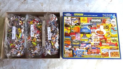 White Mountain Puzzle "COOKIES" 1000 Pc. Puzzle 24"x30"  No Missing Pieces - Image 1 of 4