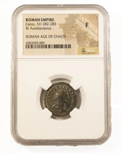 NGC F FINE Carus AD282-283 Aurelianus / Antoninianus NGC Antiguos con certificado de autenticidad - Imagen 1 de 3