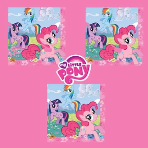 Tovaglioli festa di compleanno My Little Pony (confezione da 3) - Foto 1 di 2