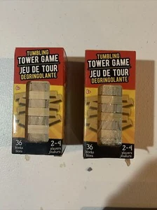 New in box 2 Tumbling Tower Games 36 Blocks 2-4 players age 6+ - Picture 1 of 3