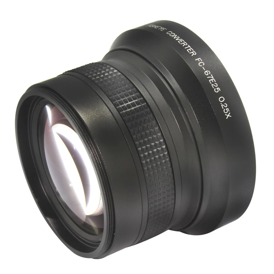 67mm 0.45X 52mm 0.25X Fisheye Wide Angle Lens For Canon Nikon Pentax Camera - Image 1 of 4