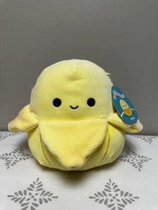 Squishmallows ~ Banana ~ Junie with Tag ~ 7.5-8" inch ~ Kellytoy ~ Date 4/7/22 - Picture 1 of 3