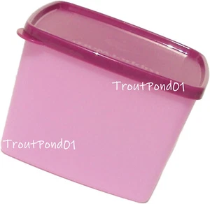 Tupperware Square Rounds 30 Ounce Freezer Container Purple Freeze It New - Picture 1 of 3