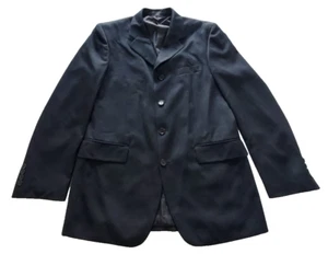 Massimo Collezioni Blazer 38R schwarz Jacke einfarbig gefüttert vier Knöpfe ohne Schlitz - Bild 1 von 7
