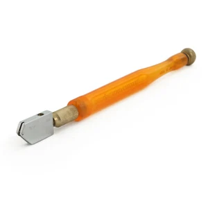 Oil Filled Tungsten Carbide Cut Glass Cutter Cutting Knife Wheel Golden Plastic - Picture 1 of 7