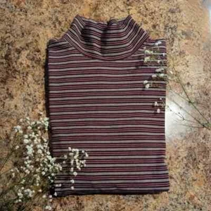 Woolrich Women's Striped Turtleneck Long Sleeve Sweater - XL - Onyx Heather - Picture 1 of 7