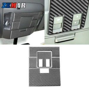 Pegatina de cubierta de panel de luz de lectura de fibra de carbono 4 piezas para Toyota Tundra 2014-2018 - Imagen 1 de 11