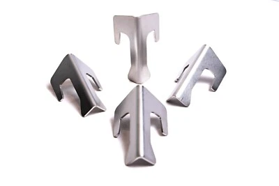 RUSCHI 4 Abstandshalter aus 2,5mm Edelstahl für Feuertonnen, Grillplatten, Kugelgrill