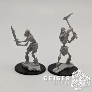 Dungeons & Dragons DND D&D Pathfinder Miniatures Minis | 2pc Skeleton Monsters - Bild 1 von 3