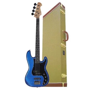 Artist Vintage-Hybrid Retro Sparkle Active/Passive Bass & Tweed Case - Picture 1 of 7