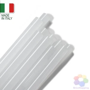 Colla A Caldo 50 Pz Trasparente 11 Mm Stick Pistola 20 Cm Professionale Ricarica - Foto 1 di 1