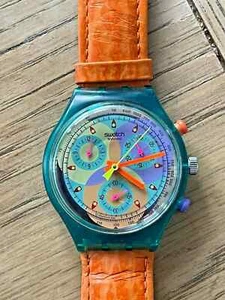 SWATCH WATCH SCL102 "SOUND" CHRONOGRAPH  1993 ORIGINAL - Picture 1 of 2