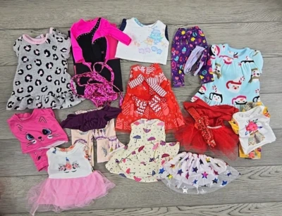18" Girl Doll Clothes & Accessories Lot - Various Brands 25 Pieces Foto 1 de 4