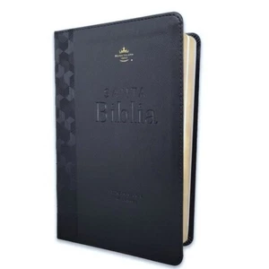 Biblia Letra gigante 14pts Tamano Manual imit piel Negro "Personalizada" - Foto 1 di 11