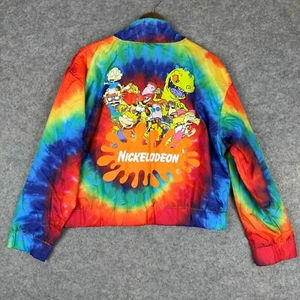 Nickelodeon Rugrets Tie Dye Pullover Windbreaker Anorak Jacket Youth XL NEW - Picture 1 of 17
