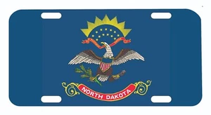 North Dakota State Flag License Plate Auto Tag - Imagen 1 de 1