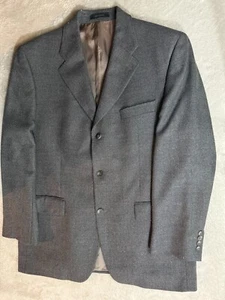 Blazer Traje Chaqueta Lauren Ralph Lauren 100% Lana Gris Talla 42R Botones Polo - Imagen 1 de 14