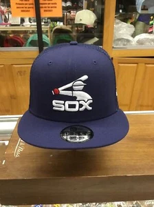New Era 9Fifty Chicago White Sox Blue Snap Back Trucker Hat One Size  - Picture 1 of 6