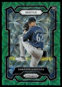 2024 Panini Prizm Baseball EMERSON HANCOCK GREEN SCOPE PRIZM 62/75 RC #172 - Picture 1 of 2