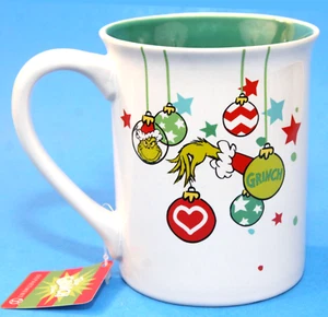 Department 56 Grinch Mug New Resting Grinch Face Ceramic White 14 oz. Dept 56 - Picture 1 of 5