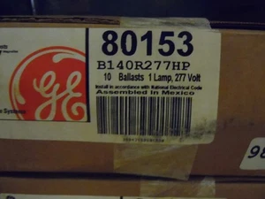 New GE #80153 B140R277HP Electronic Ballast Contractor's 10 Pack (1033) - Picture 1 of 1