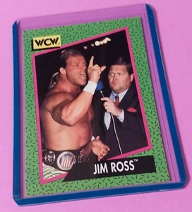 WCW 1991 Jim Ross Trading Card World Championship Wrestling #155 Lex Luger WWE - Foto 1 di 1