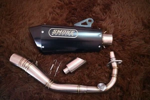 For Vespa LX 150 Exhaust System Handmade Black Powder Coating - Picture 1 of 5