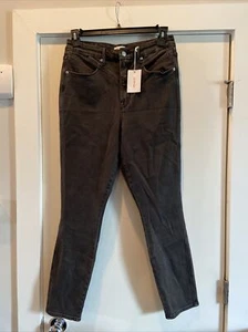 Nuevos Jeans ajustados negros lavados Good American Vintage Good Curve talla 14 32 A8 - Imagen 1 de 5