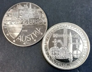 Oostenrijk 2,5 euro Wiener Schatzkammer Insignen des heiligen Röm. Reiches 1998 - Picture 1 of 1
