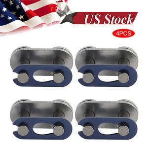 420 Chain Master Connecting Link 4 pc for Moped Scooter Go Kart ATV Kandi Taotao - Picture 1 of 10