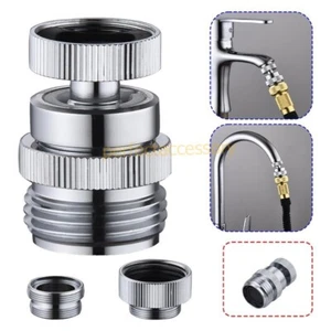 Brass Sink Faucet 3/4" To Garden Hose Adapter Swivel Adapter With Aerator Kit US - Picture 1 of 12
