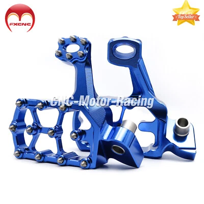 Para Yamaha YZ85 1998-2023 YZ65 2018-2023 CNC estriba extendida reposapiés pedal de clavija Foto 1 de 4