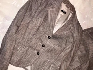 S.Oliver Collection Baumwoll/Leinen Business Hosenanzug 90er Jahre Gr. 38 NEU - Bild 1 von 19